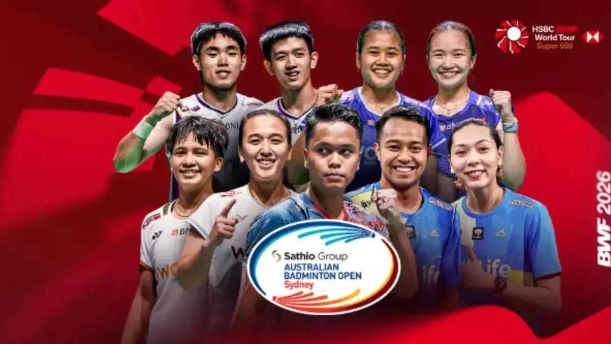 Jadwal Badminton Australia Open 2026 Live Streaming 9-14 Juni, Cek Jam Tayang dan Wakil Indonesia! SATHIO GROUP Australian Open