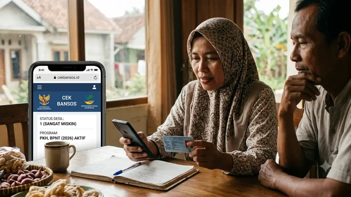 Pengecekan dapat dilakukan melalui situs maupun aplikasi Cek Bansos.