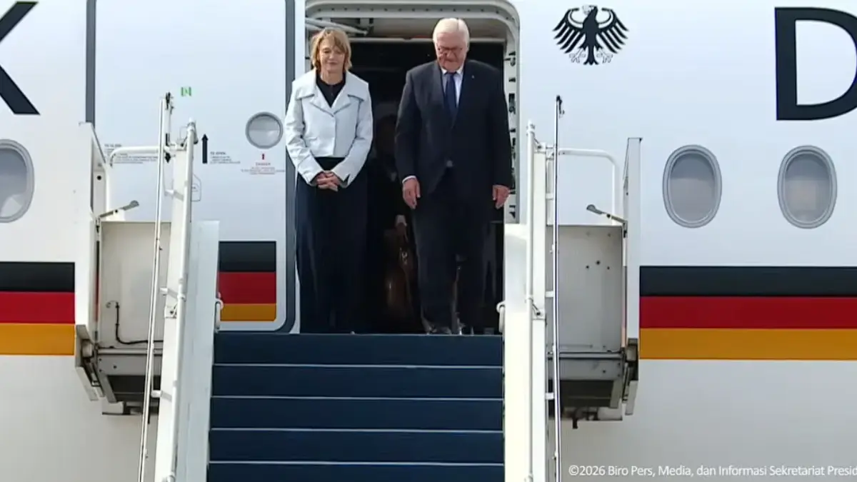 Presiden Jerman Tiba di Jakarta Hari Ini, Disambut Upacara Kehormatan dan Dentuman Meriam Presiden Jerman Frank-Walter