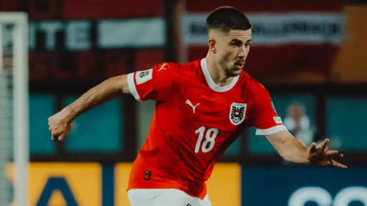 Live Score Gol Romano Schmid Bawa Austria Unggul 1-0 atas Yordania di Babak Pertama Romano Schmid