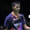 Tiga wakil Merah Putih berhasil menembus babak semifinal turnamen BWF World Tour Super 300.