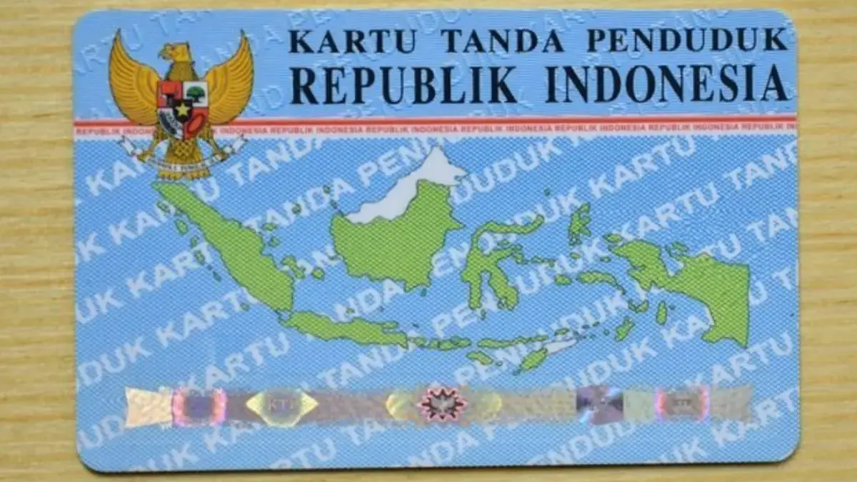Ilustrasi Gambar KTP Indonesia
