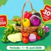 Promo Fresh & Healthy Indomaret Fresh periode 1-15 Juni 2026.
