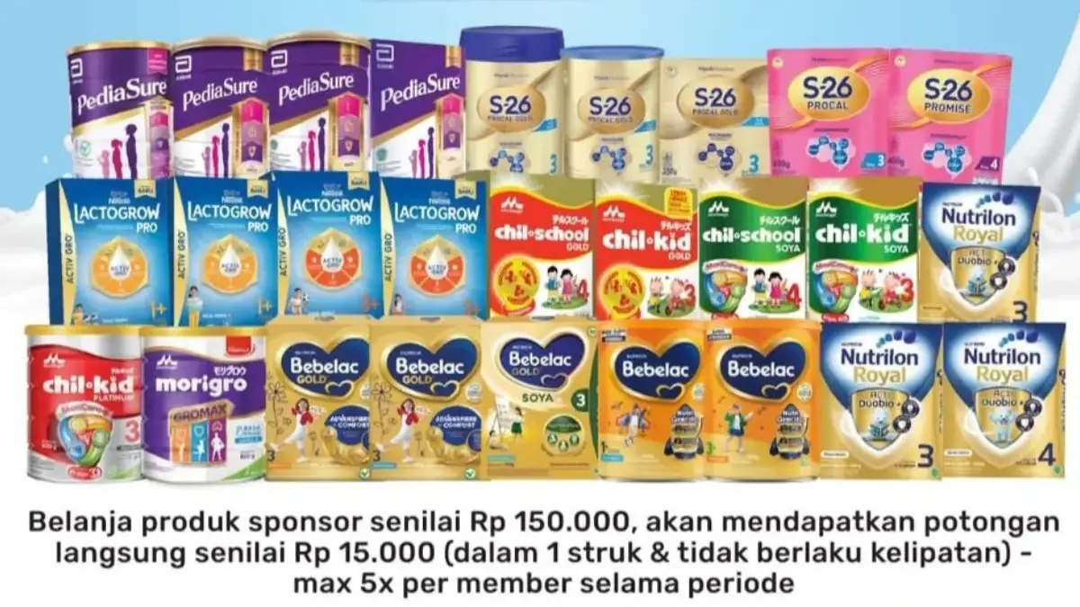 Promo Susu Hebat Alfamart Juni 2026 dengan diskon langsung Rp15.000.