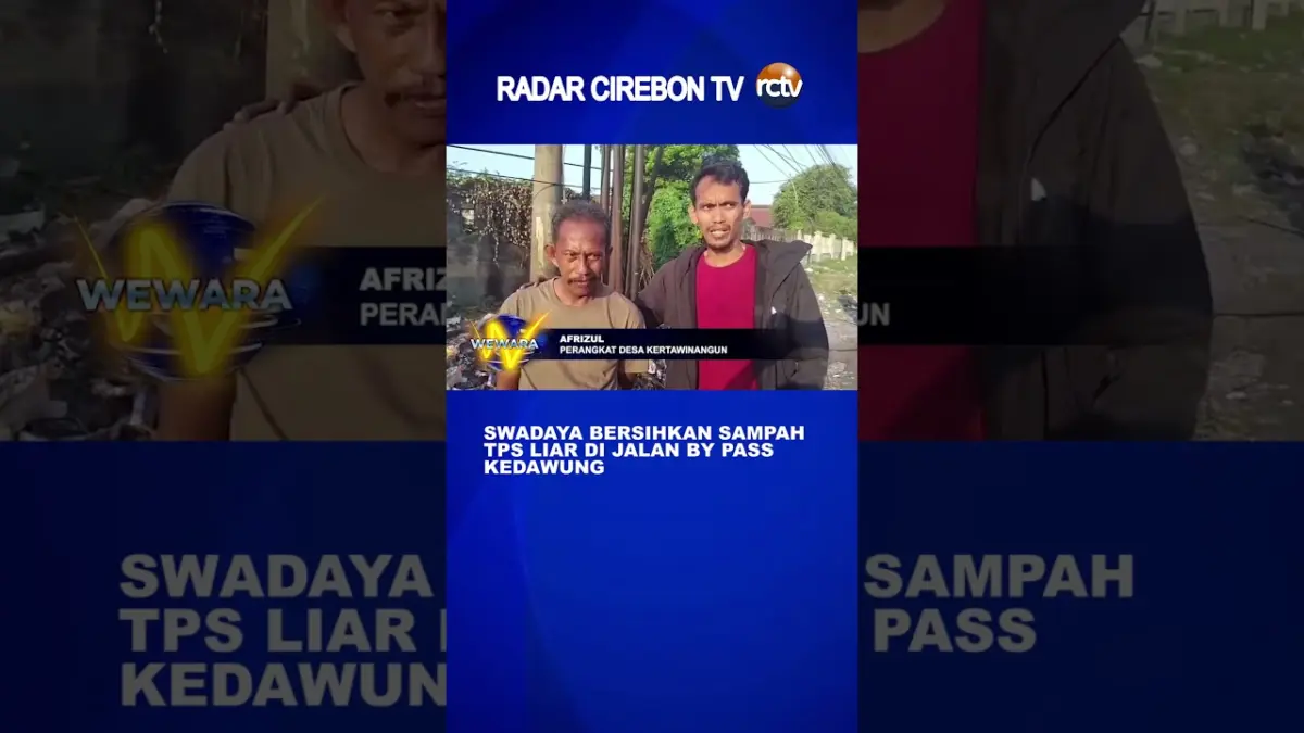 Swadaya Bersihkan Sampah TPS Liar Di Jalan By Pass Kedawung