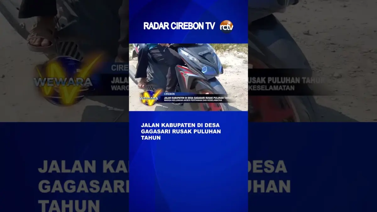 Jalan Kabupaten di Desa Gagasari Rusak Puluhan Tahun