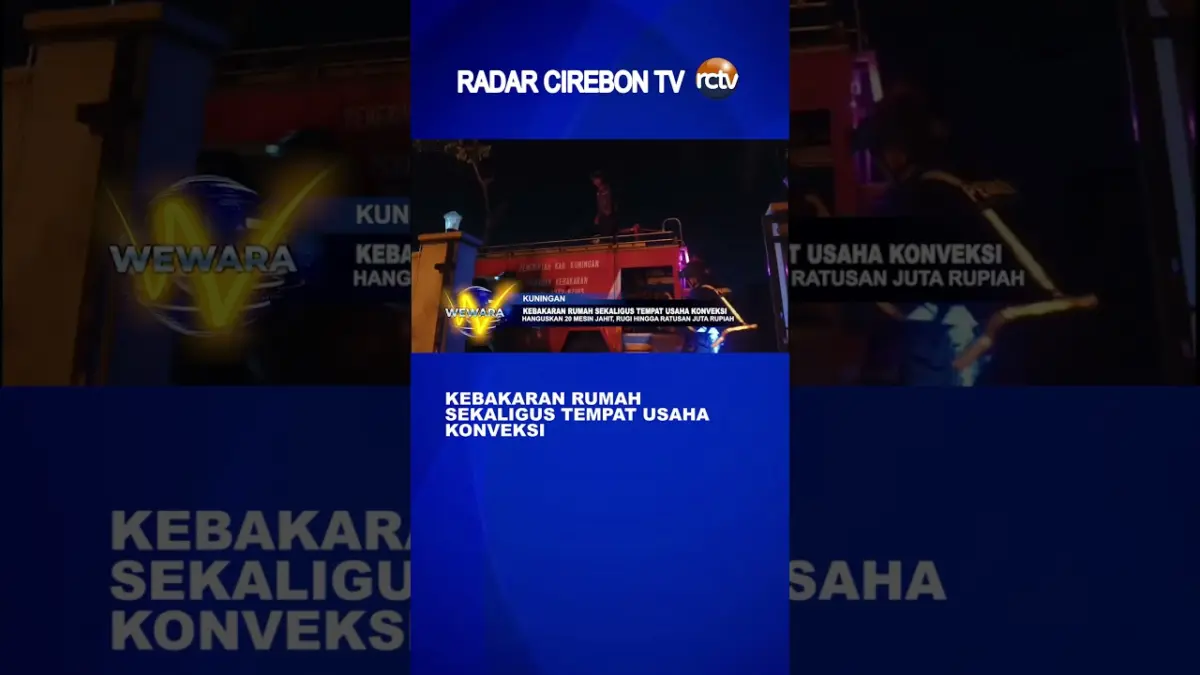 Kebakaran Rumah Sekaligus Tempat Usaha Konveksi