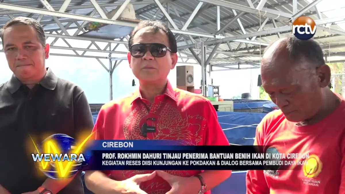 Prof. Rokhmin Dahuri Tinjau Penerima Bantuan Benih Ikan di Kota Cirebon