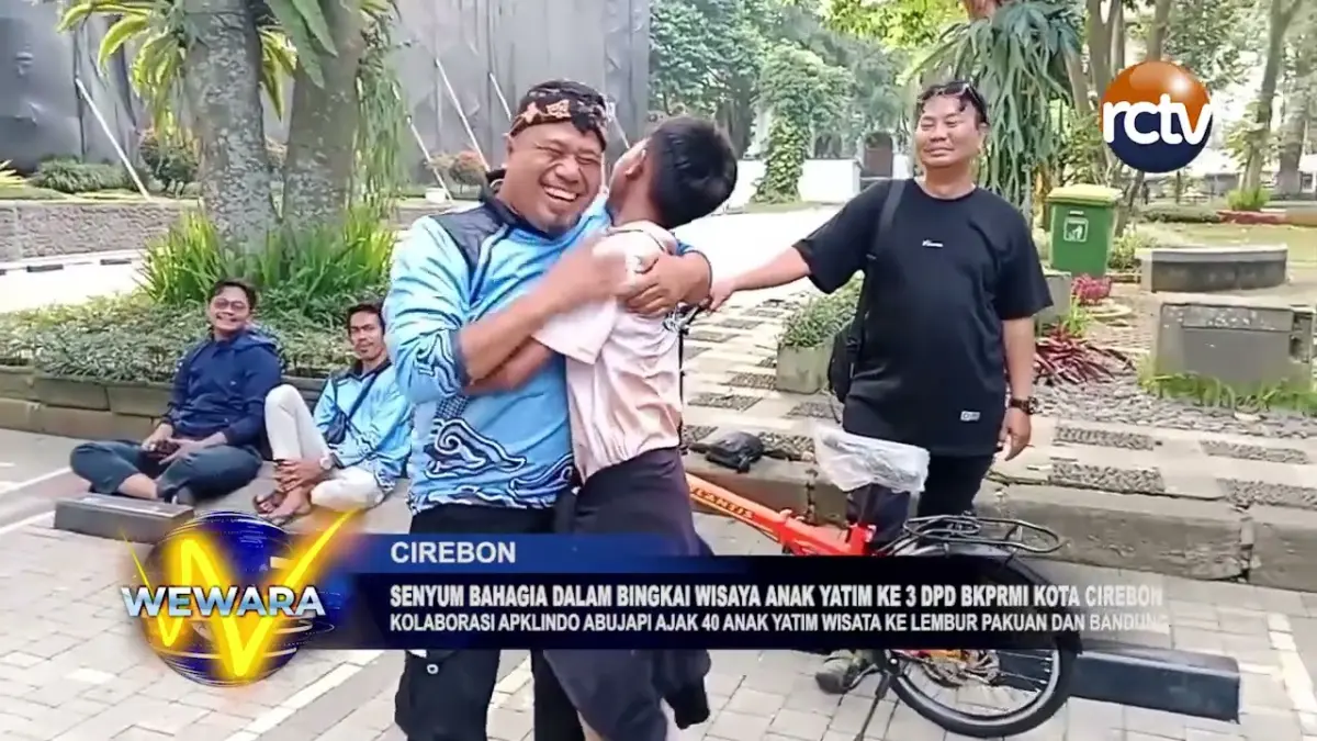 Senyum Bahagia Dalam Bingkai Wisaya Anak Yatim Ke 3 DPD BKPRMI Kota Cirebon