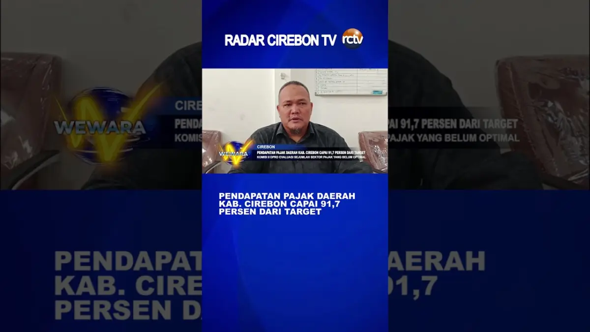 Pendapatan Pajak Daerah Kab. Cirebon Capai 91,7 Persen Dari Target