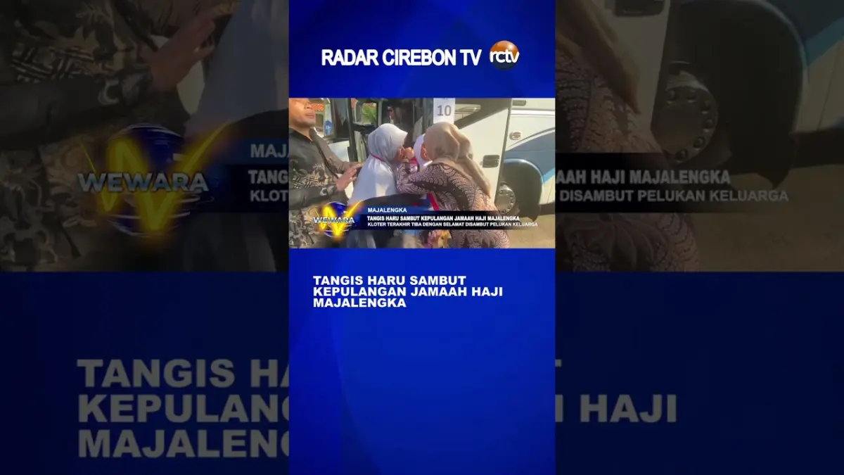 Tangis Haru Sambut Kepulangan Jamaah Haji Majalengka