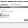 Ilustrasi menampilkan situs cek bansos Kemensos