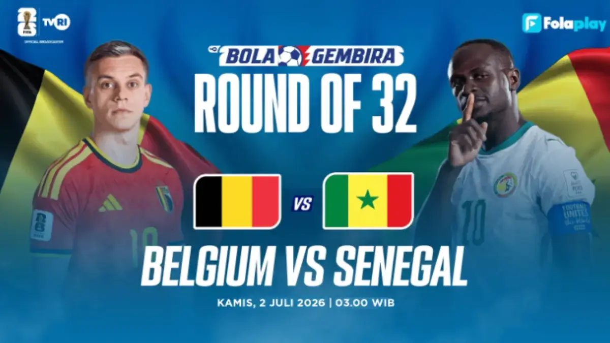 Siaran Langsung Pertandingan Belgia vs Senegal Piala Dunia 2026: Live di TVRI Kamis Dini Hari Piala Dunia