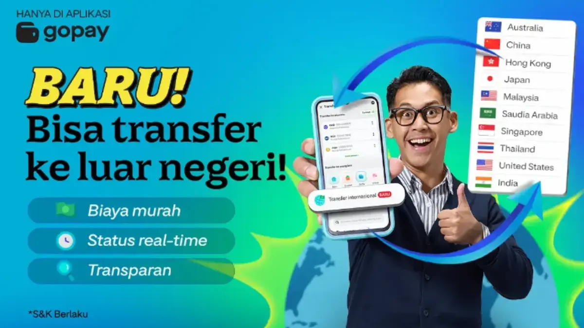 Mau Kirim Uang ke Luar Negeri? Sekarang Bisa Pakai Aplikasi GoPay, Inilah Cara GoPay
