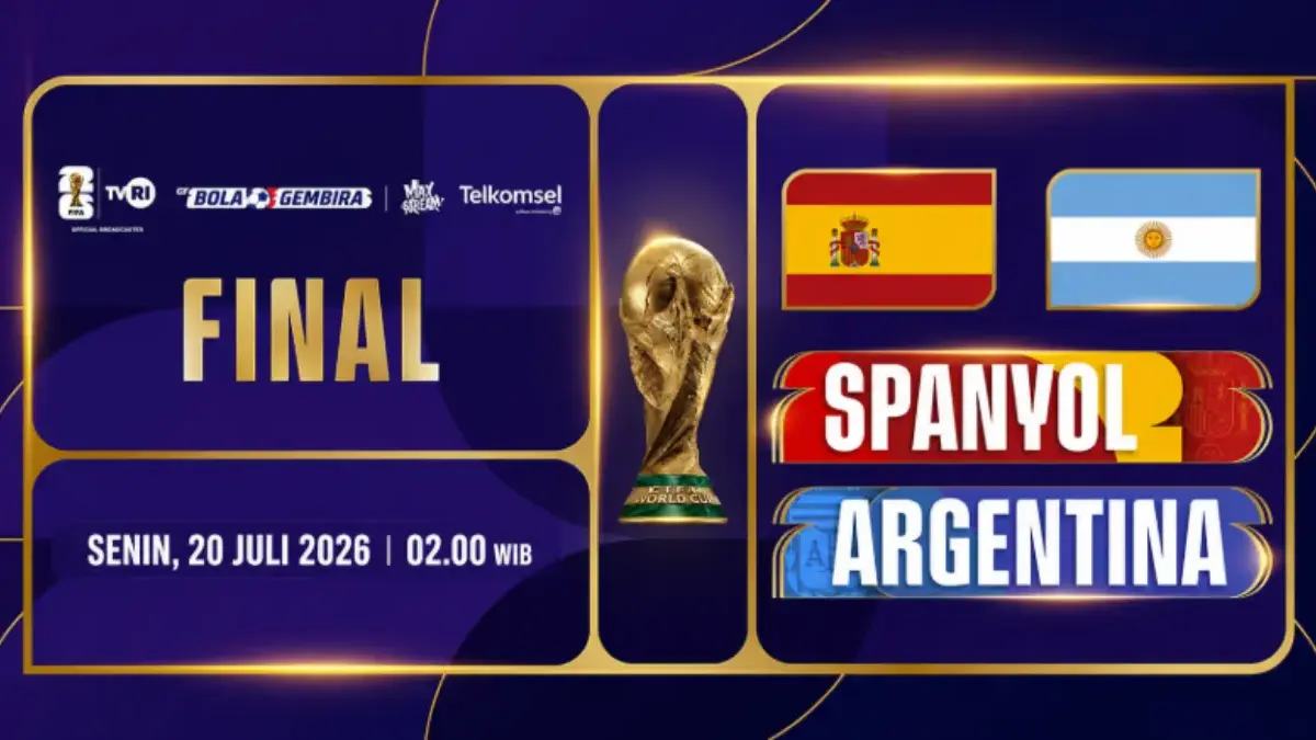 Berebut Gelar Juara! Jam Tayang Pertandingan Jam Tayang Argentina vs Spanyol Final Piala Dunia 2026 Live TVRI Piala Dunia