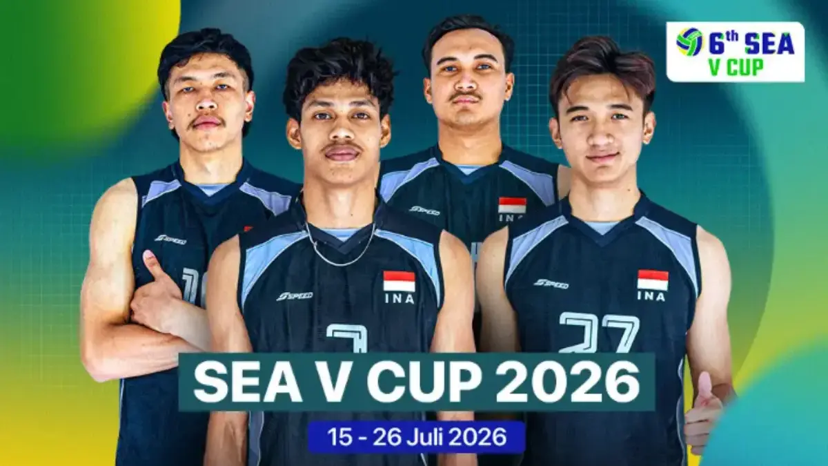 Voli SEA V Cup 2026 Putra Leg 2 Live 22-26 Juli, Cek Jadwal dan Siaran Langsung Moji TV dan Streaming Vidio SEA V Cup