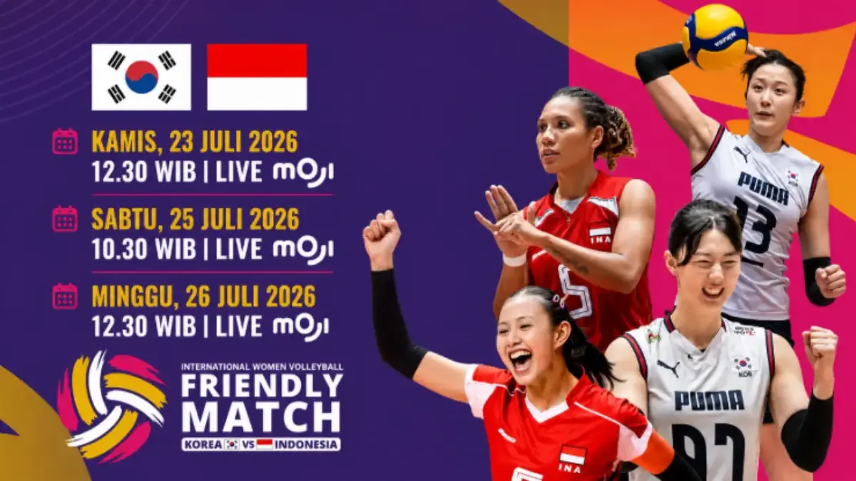 Daftar Lengkap Pemain Voli Putri Indonesia vs Korea Selatan di Volleyball Friendly Match 2026 Volleyball Friendly Match