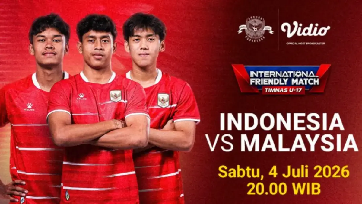 Jam Tayang Timnas Indonesa vs Malaysia di Laga Uji Coba 4 Juli 2026 Live Indosiar Malam Ini Friendly Match 2026