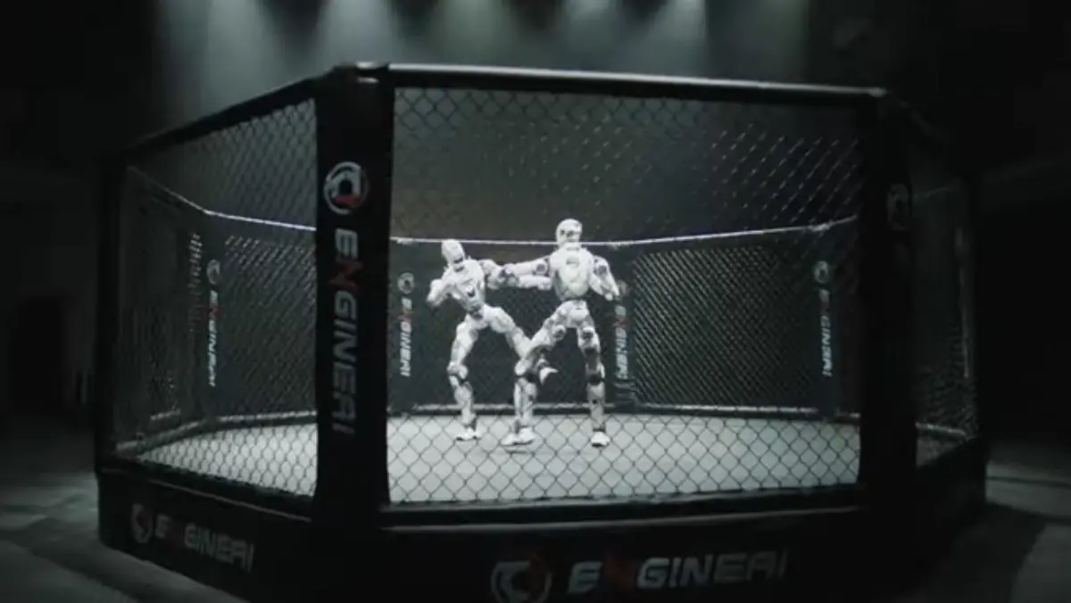 Viral! China Gelar Duel Robot Humanoid Mirip UFC, Kepalanya Copot tapi Tetap Menang foto