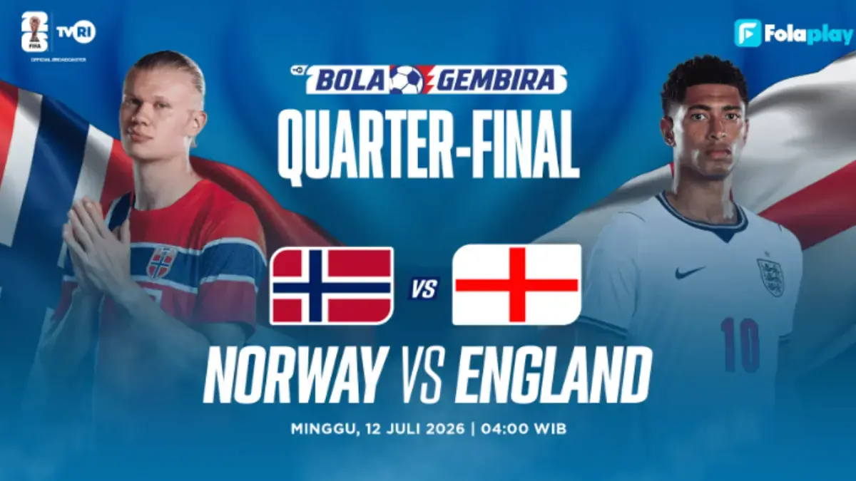 Jadwal Perempat Final Piala Dunia 2026 Minggu 12 Juli: Ada Inggris vs Norwegia dan Argentina vs Swiss Piala Dunia
