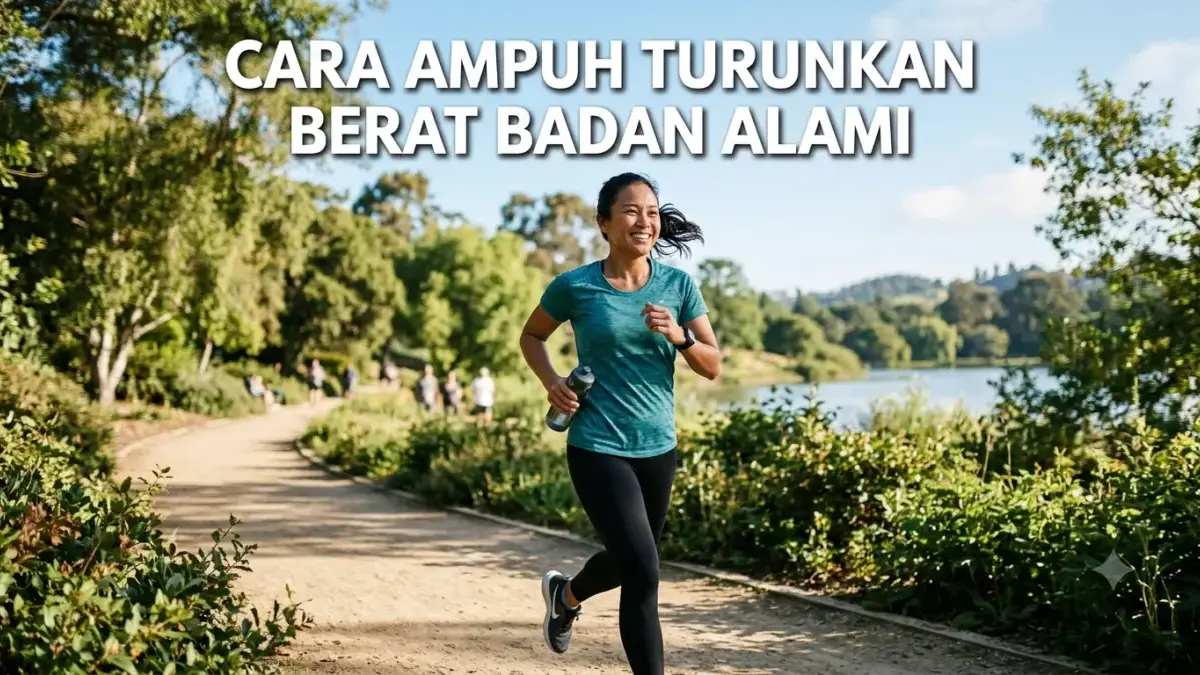 Cara Ampuh Turunkan Berat Badan Alami: Panduan Holistik untuk Hidup Lebih Sehat Ilustrasi seseorang yang bahagia