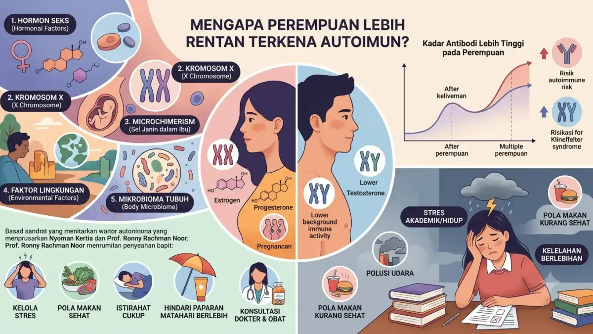Secara umum, perempuan memiliki jumlah antibodi yang lebih tinggi dibandingkan laki-laki.