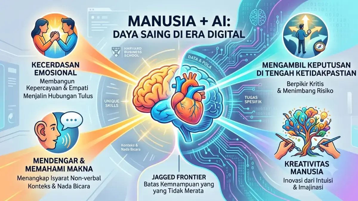 AI Tak Bisa Gantikan Semuanya, Ini 4 Skill yang Masih Jadi Andalan Manusia AI makin canggih, tetapi bukan berarti seluruh kemampuan manusia bisa digantikan oleh teknologi.