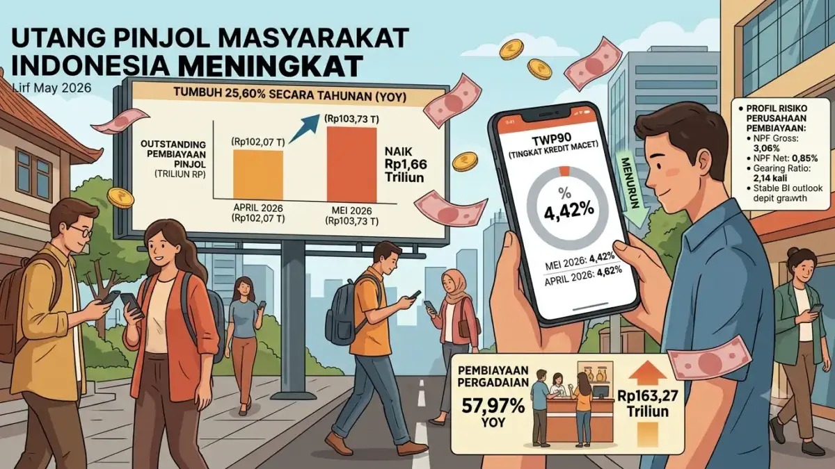 Kenaikan tersebut menunjukkan bahwa layanan pinjaman online masih menjadi salah satu alternatif pembiayaan.