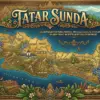 Ilustrasi peta Jawa Barat dengan latar belakang motif batik Sunda dan tulisan Tatar Sunda, melambangkan usulan