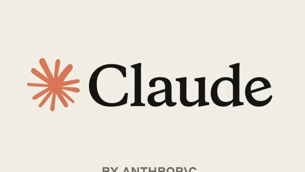 Ilustrasi logo Anthropic Claude Opus 5 dengan latar belakang futuristic biru