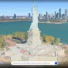 Tampilan Google Earth dengan fitur Nano Banana 2