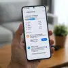 Tampilan menu Penyimpanan di HP Samsung dengan opsi Data Sampah dan Smart Storage