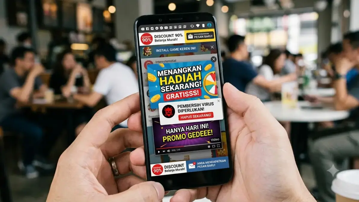 HP Android Banjir Iklan? Lakukan 5 Cara Ini Biar Bebas Tanpa Install Aplikasi! Cara menghilangkan iklan di hp android tanpa aplikasi, cara matikan iklan pop up di chrome android, cara bloki