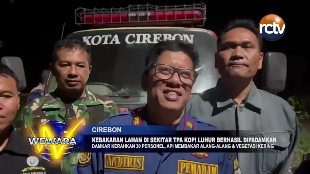 Kebakaran Lahan Di Sekitar TPA Kopi Luhur Berhasil Dipadamkan