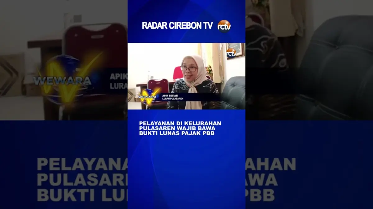 Pelayanan Di Kelurahan Pulasaren Wajib Bawa Bukti Lunas Pajak PBB