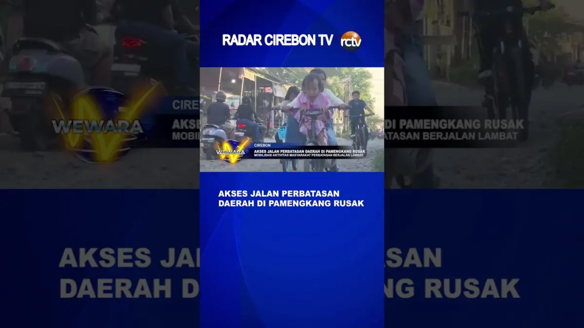Akses Jalan Perbatasan Daerah Di Pamengkang Rusak