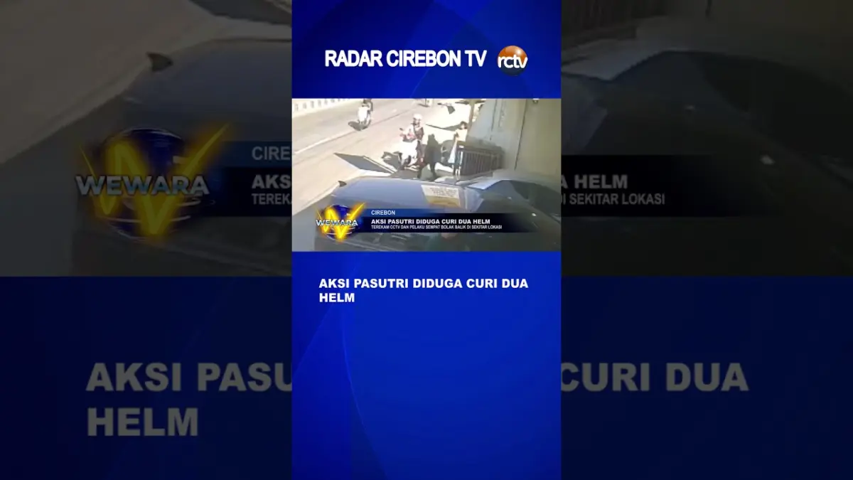 Aksi Pasutri Diduga Curi Dua Helm