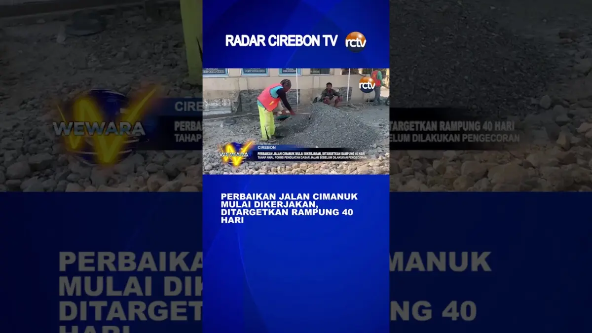 Perbaikan Jalan Cimanuk Mulai Dikerjakan, Ditargetkan Rampung 40 Hari