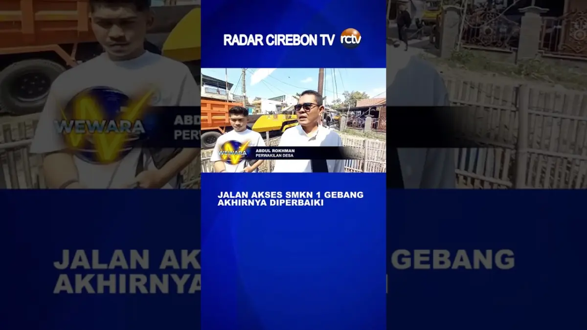 Jalan Akses SMKN 1 Gebang Akhirnya Diperbaiki