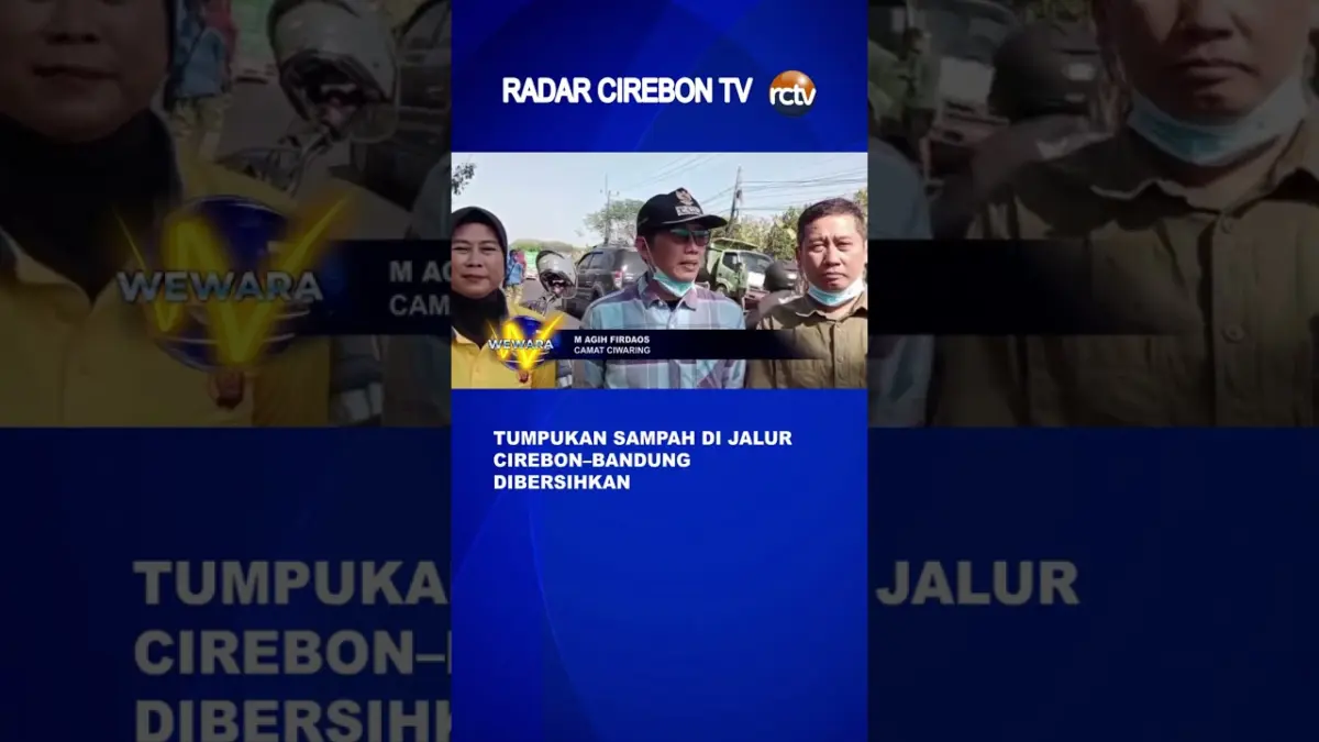 Tumpukan Sampah Di Jalur Cirebon Bandung Dibersihkan