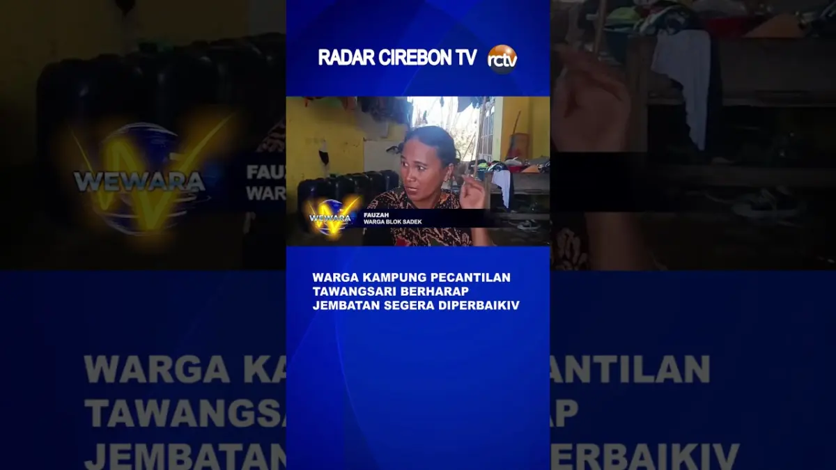Warga Kampung Pecantilan Tawangsari Berharap Jembatan Segera Diperbaiki