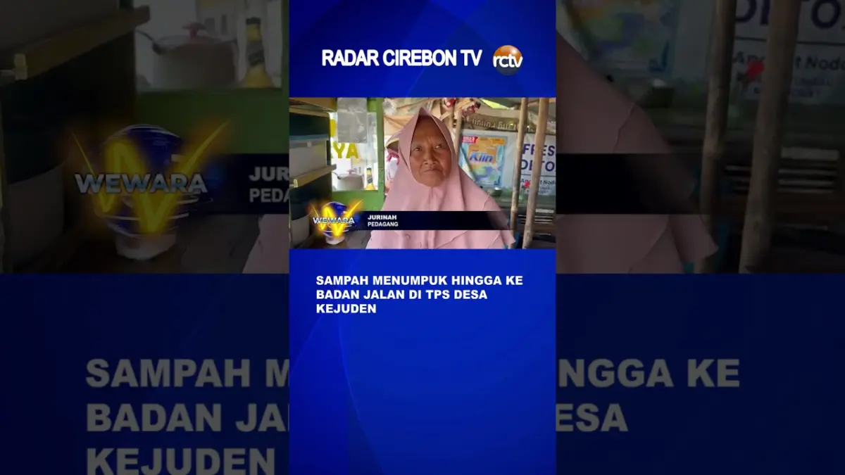 Sampah Menumpuk Hingga Ke Badan Jalan Di TPS Desa Kejuden