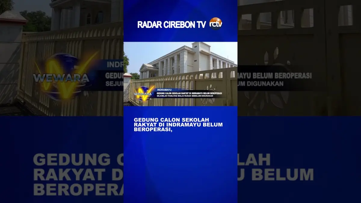 Gedung Calon Sekolah Rakyat Di Indramayu Belum Beroperasi