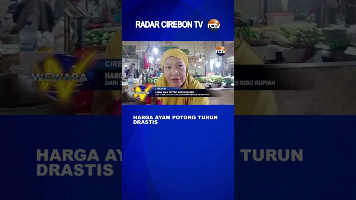 Harga Ayam Potong Turun Drastis