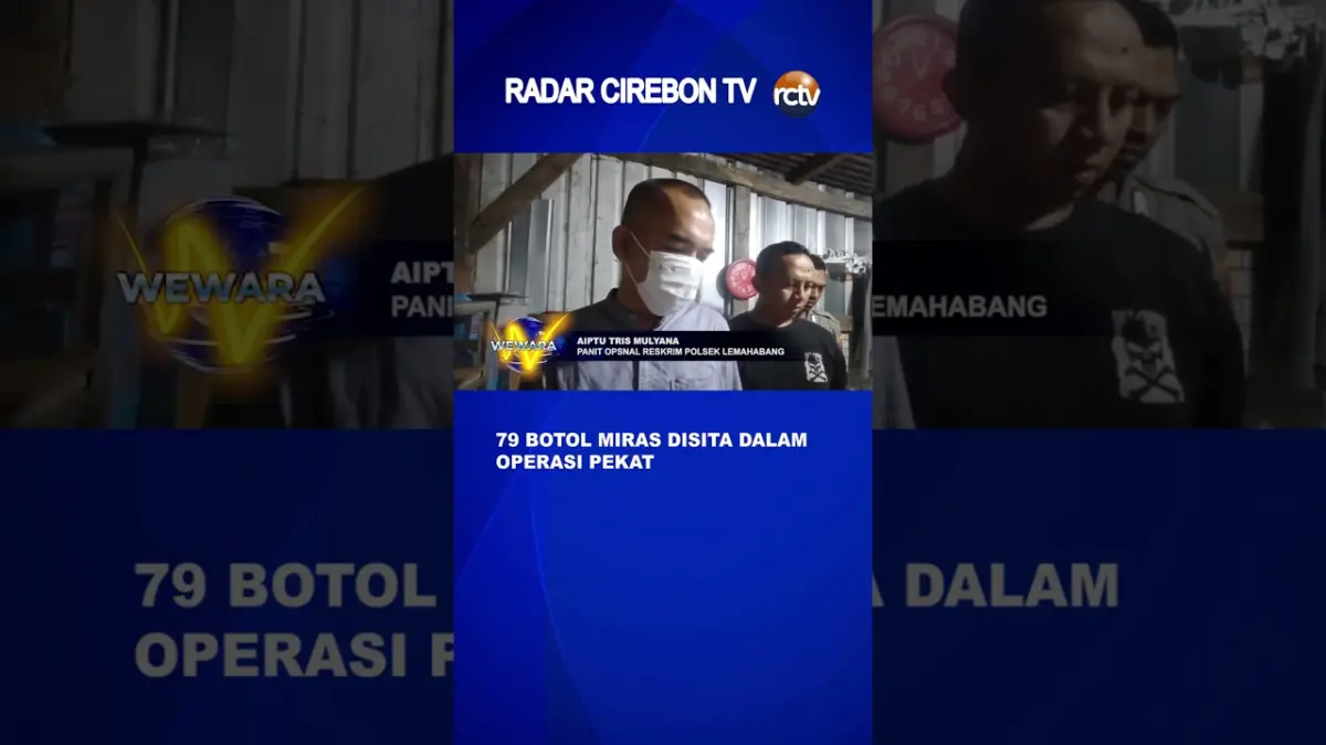 79 Botol Miras Disita dalam Operasi Pekat