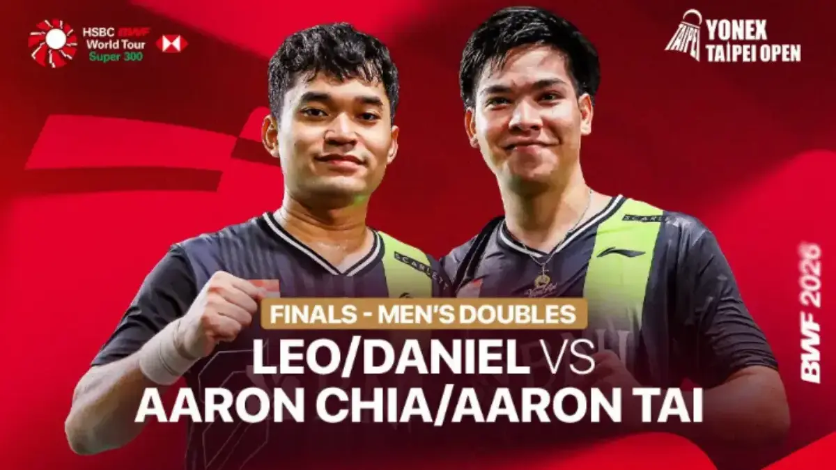 Leo/Daniel Tampil di Final Taipei Open 2026 Hari Ini 2 Agustus, Cek Jadwal Tanding dan Jam Tayang Taipei Open