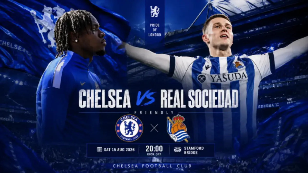 Live Streaming Pertandingan Chelsea vs Real Sociedad Pramusim 2026, Tayang di Mana? Pramusim