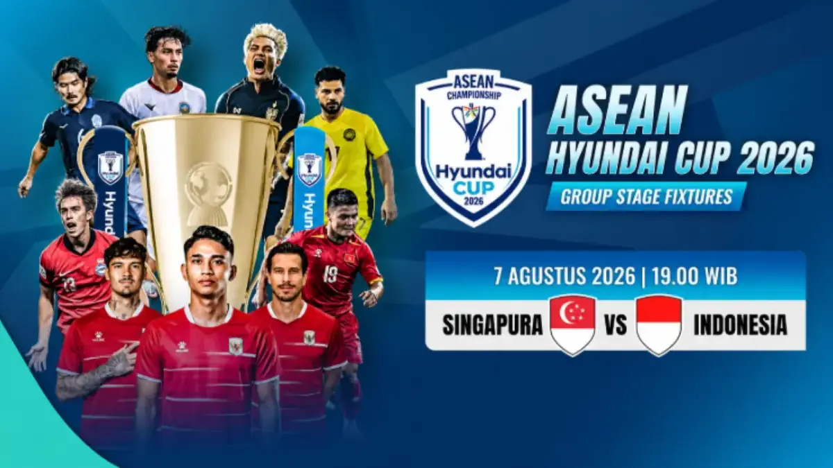 Siaran Langsung Pertandingan Singapura vs Indonesia Piala AFF 2026: Live di RCTI dan Jam Berapa? Piala AFF 2026