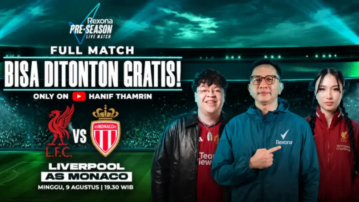 Jadwal Pertandingan Liverpool vs AS Manaco Pramusim 2026, Live Secara Gratis Youtube Jam Berapa? Pramusim
