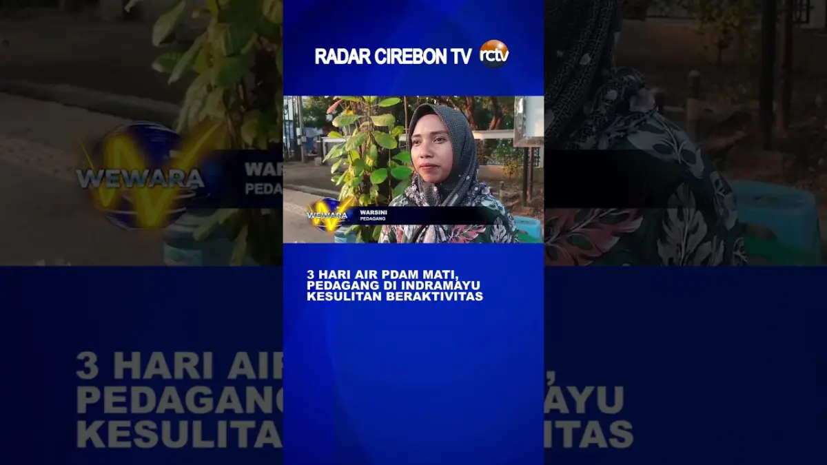 3 Hari Air PDAM Mati, Pedagang Di Indramayu Kesulitan Beraktivitas